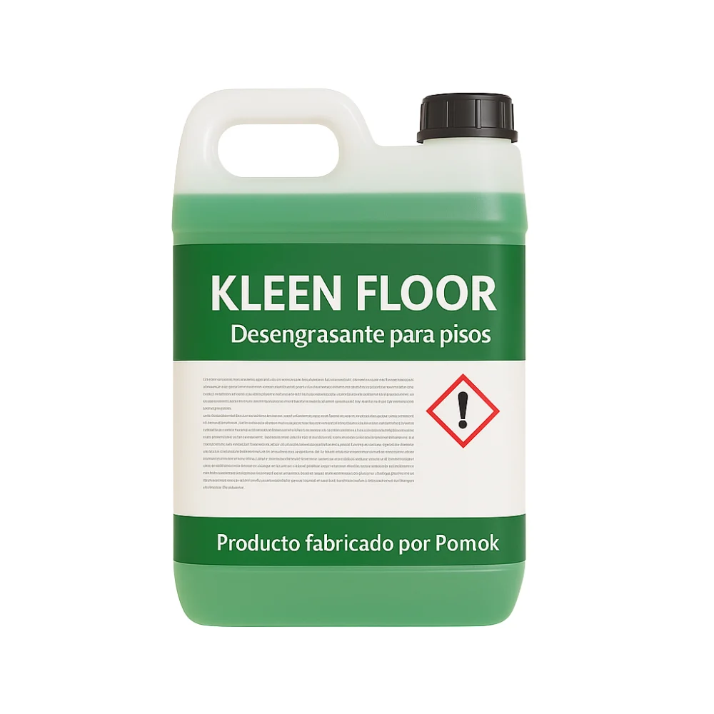 Desengrasante para Pisos: Concentrado y Biodegradable KLEEN FLOOR para limpieza industrial de concreto y superficies duras