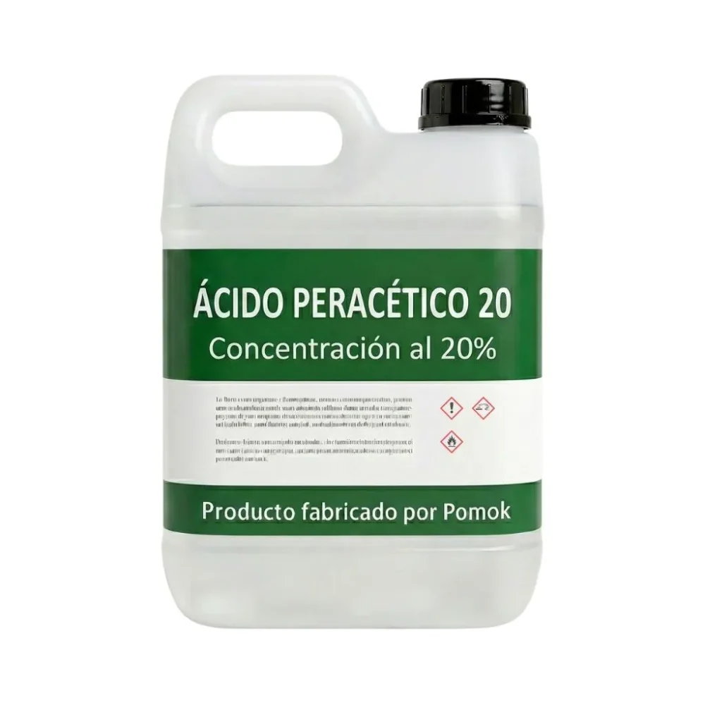 Ácido peracético 20: Desinfectante de alta concentración - Pomok